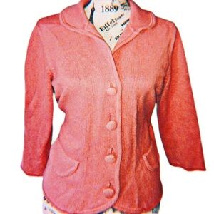 Pre-owned Women's Vintage Pink Sweater W/Pockets (Size S/M)